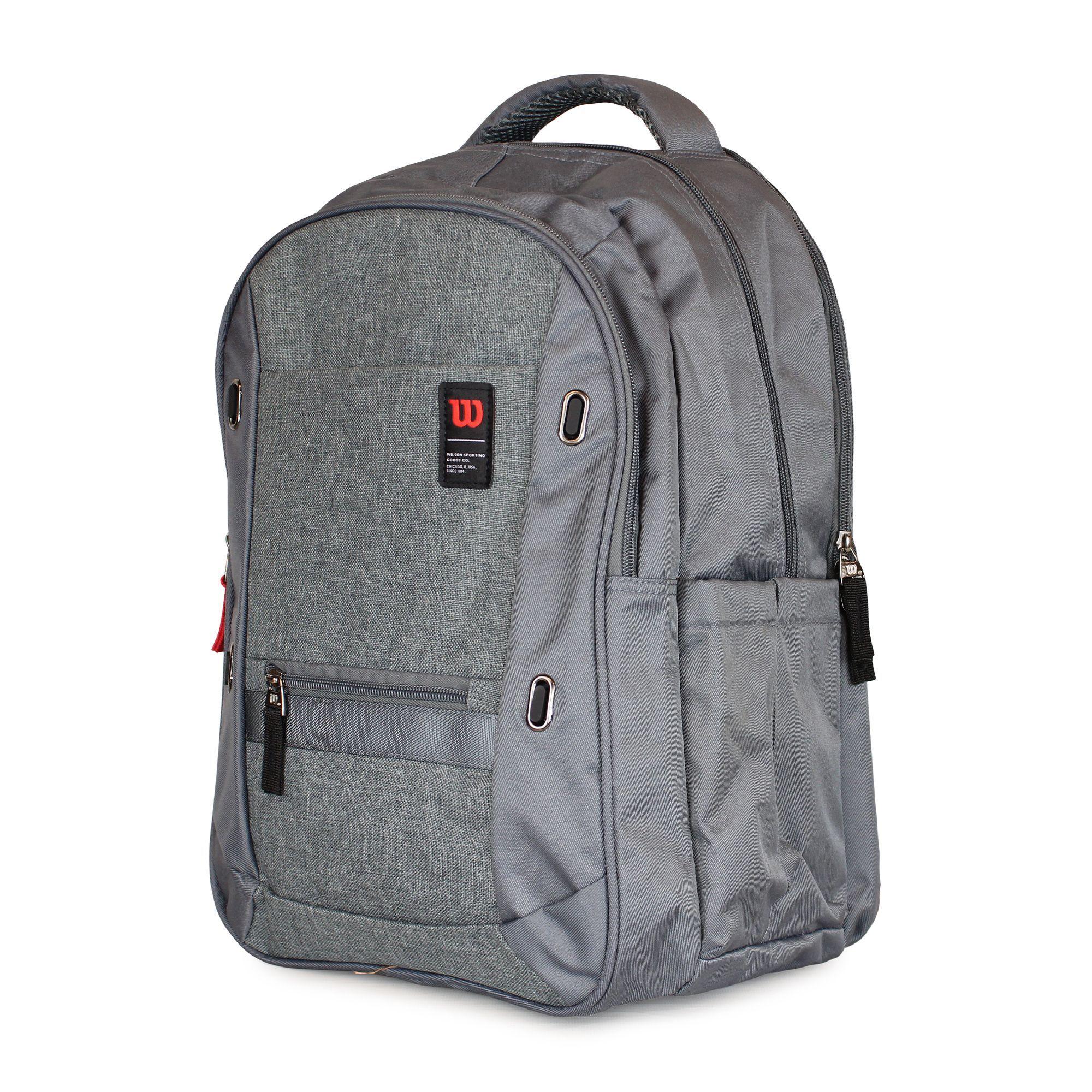 Pack Wilson mochila Seul gris + banano Oslo negro-3