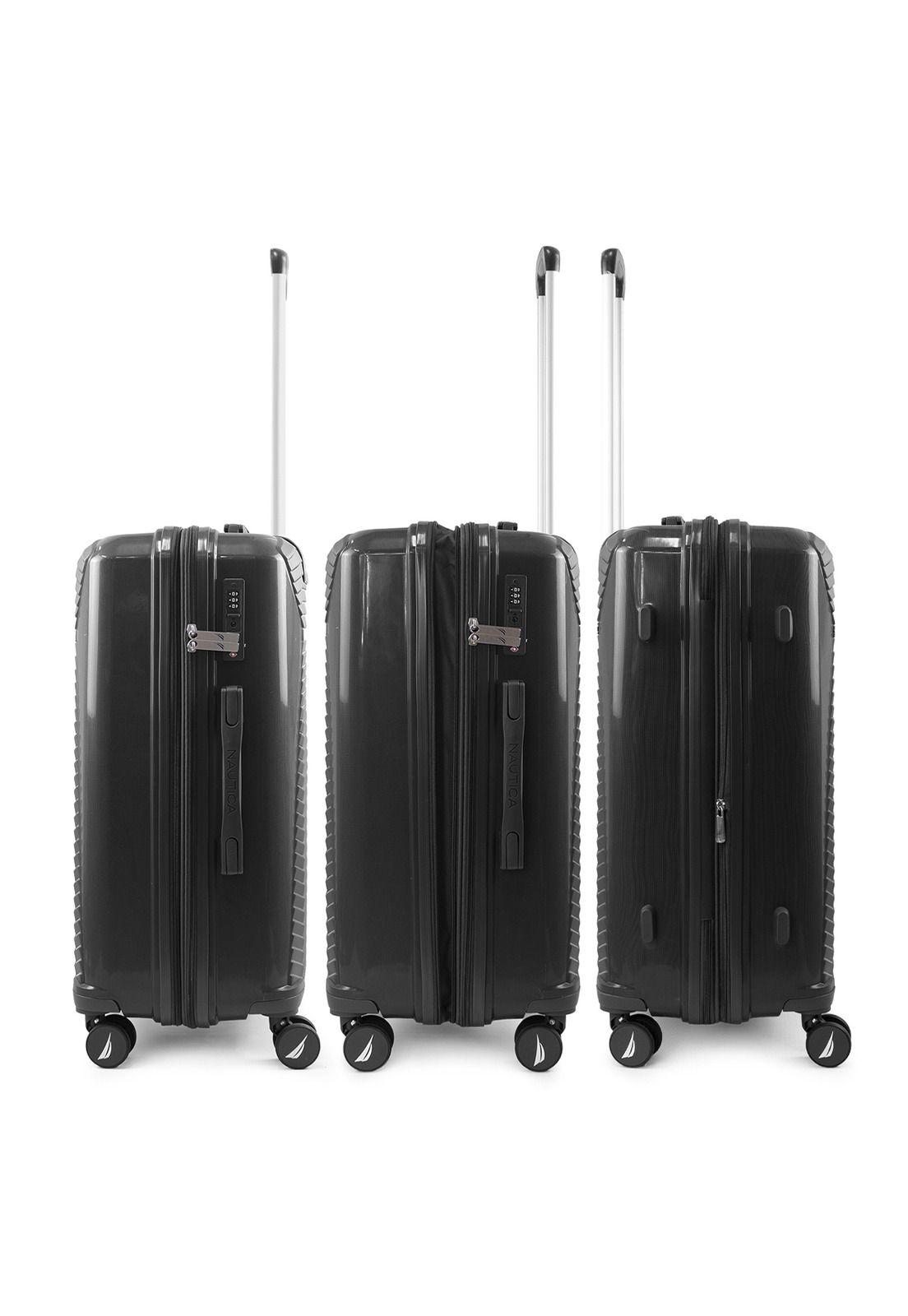 Pack 2 maletas Nautica Niza cabina 10k y mediana 20k negra-6
