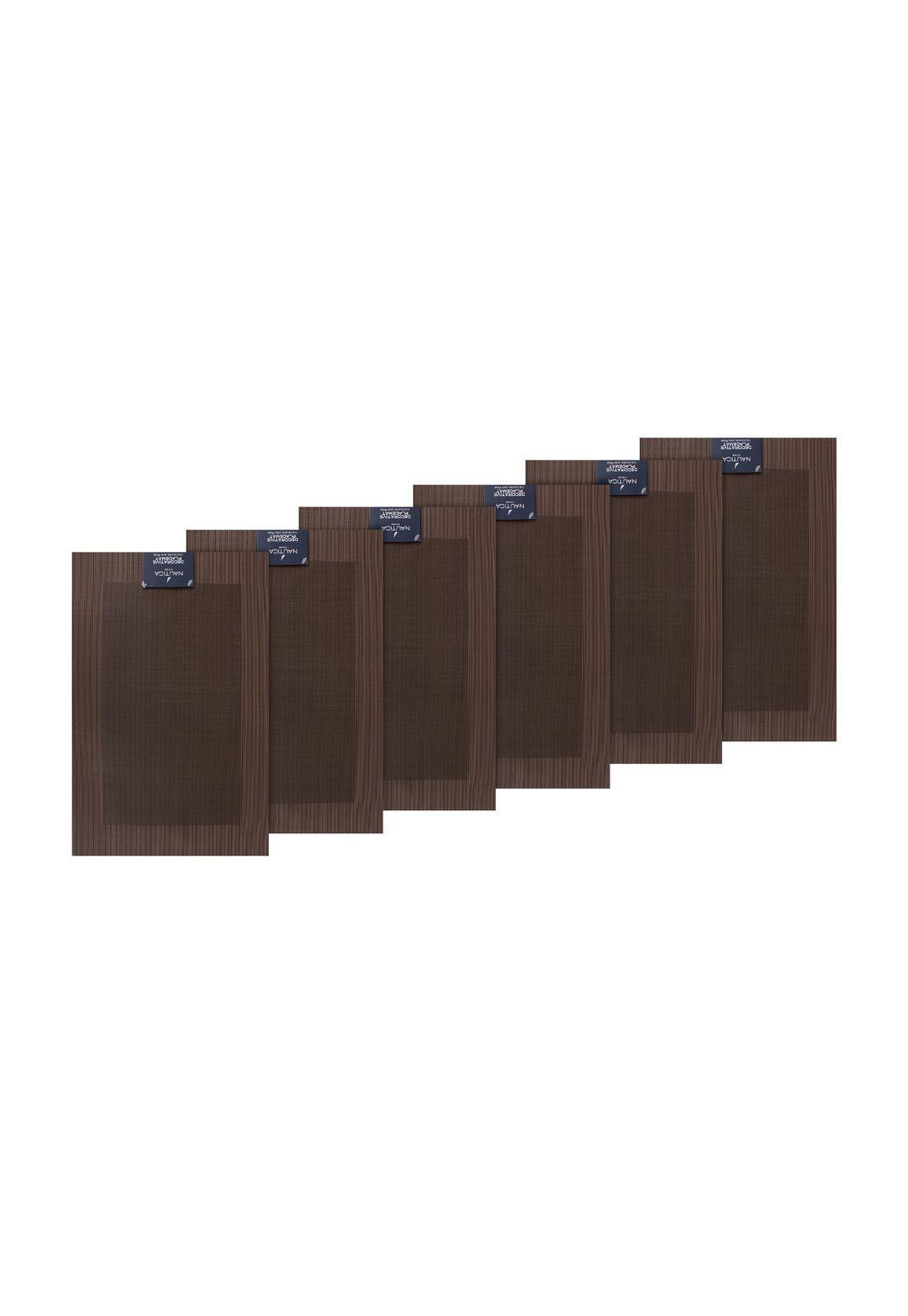 Pack 6 Individuales de mesa Nautica Home 45x30cm café-3