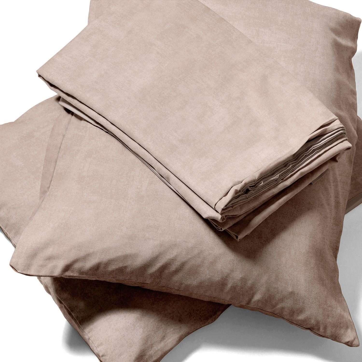 Juego de Sábanas Nautica 3piezas microfibra 1,5 Plazas café claro-2