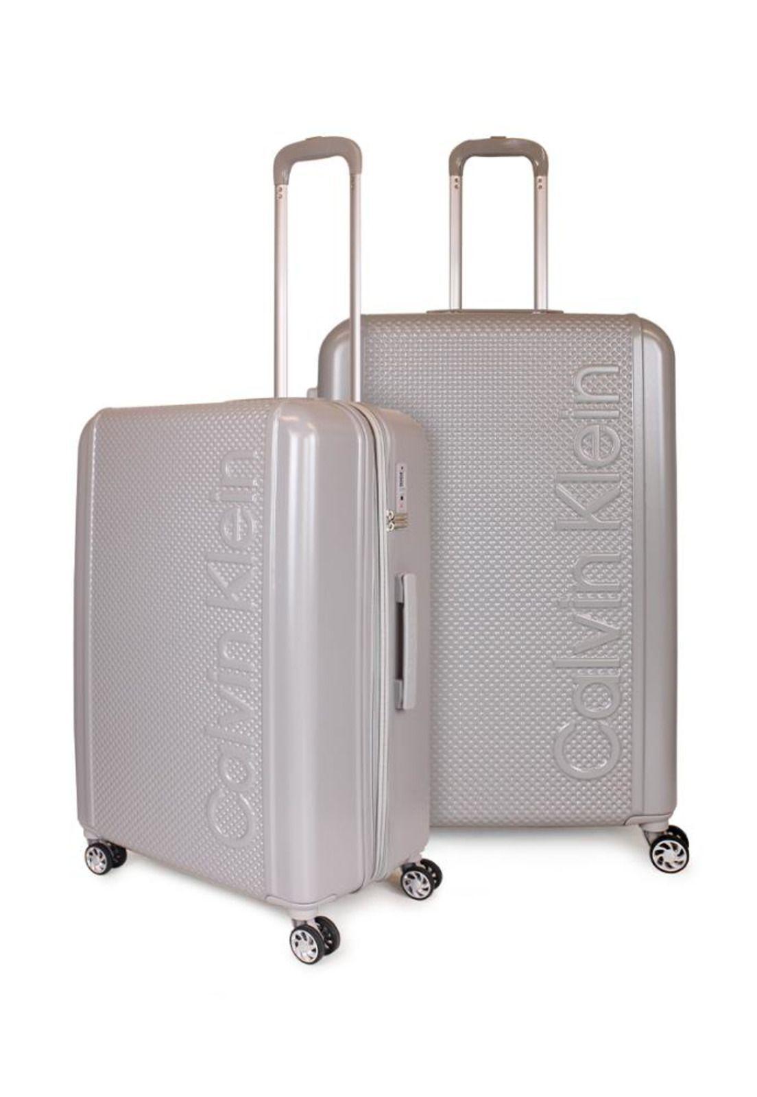 Pack 2 maletas Rome mediana 20kg + grande 23kg gris Calvin Klein-0