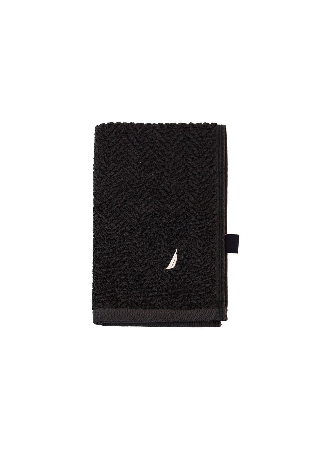 Toalla de mano VIS Nautica 100% algodón alta calidad 30x50cm negro-2