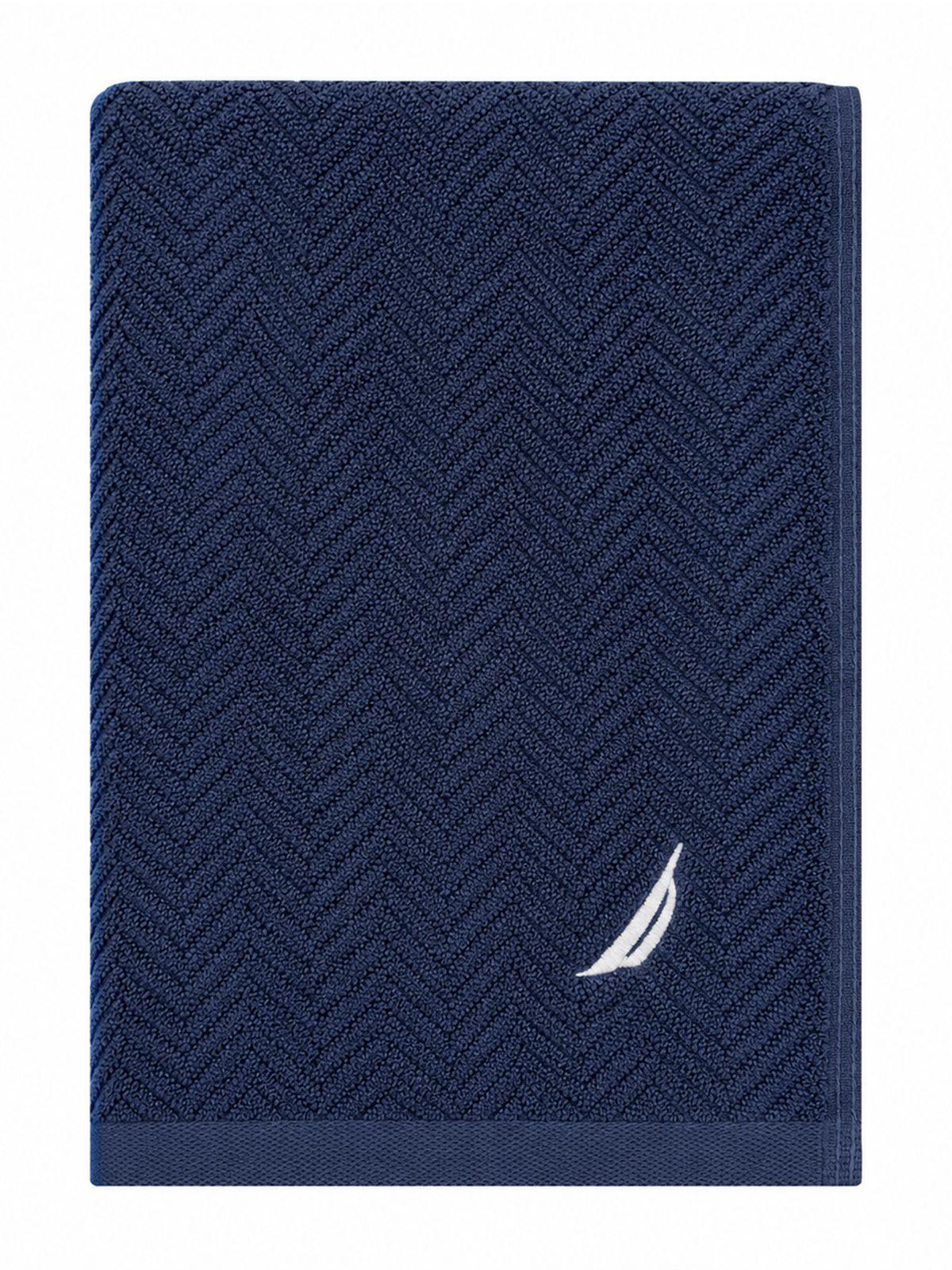 Toalla de mano VIS Nautica 100% algodón alta calidad 30x50cm azul-3
