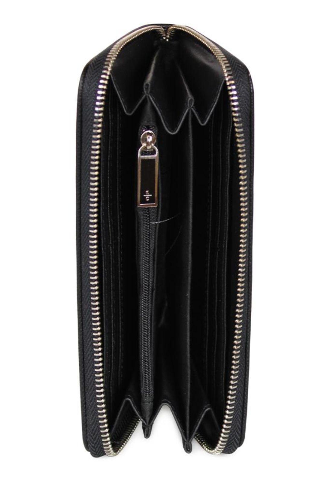 Billetera mujer Bessie negra Kenneth Cole-3