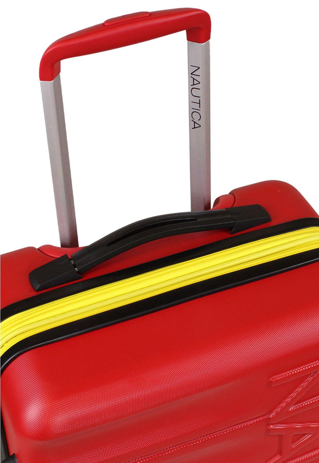 Set 3 Maletas Ibiza S+M+L roja + Organizador Nautica-3