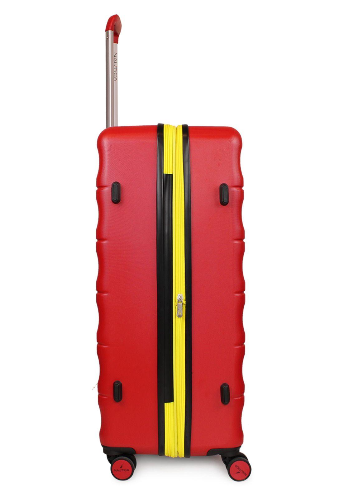 Set 3 Maletas Ibiza S+M+L roja + Organizador Nautica-7