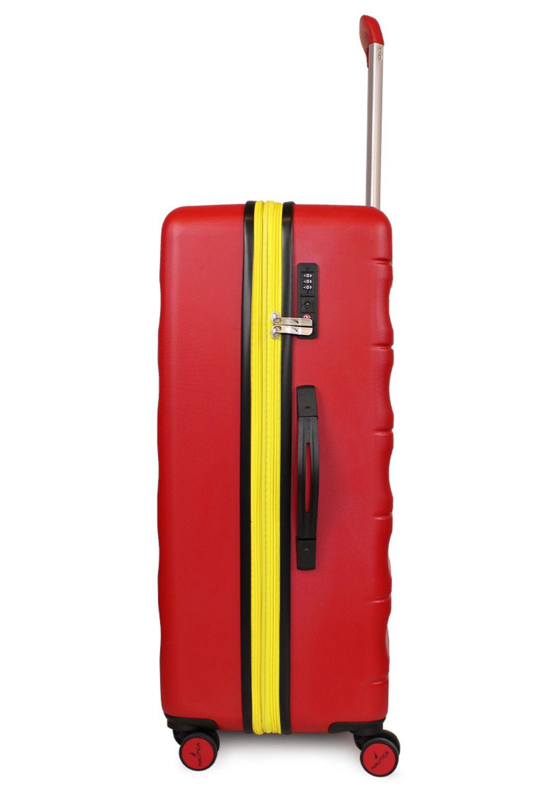 Set 3 Maletas Ibiza S+M+L roja + Organizador Nautica-8