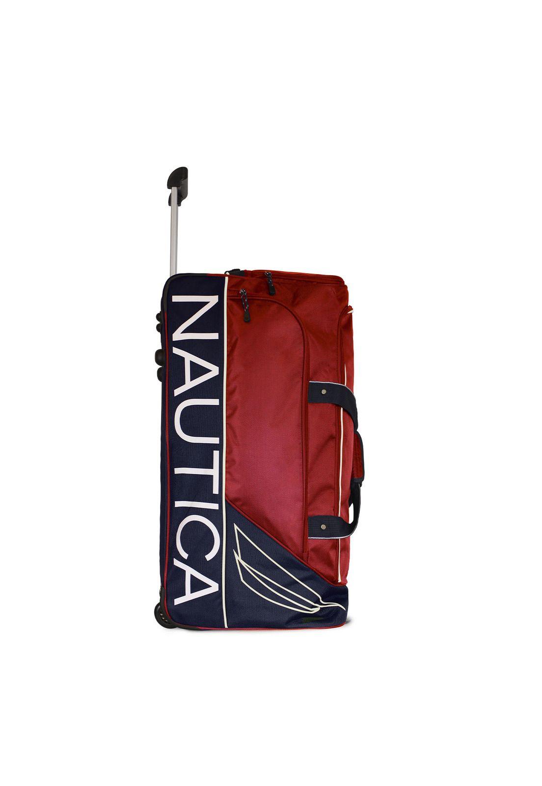 Bolso de Viaje con ruedas Nautica Mannar L rojo + Candado-1