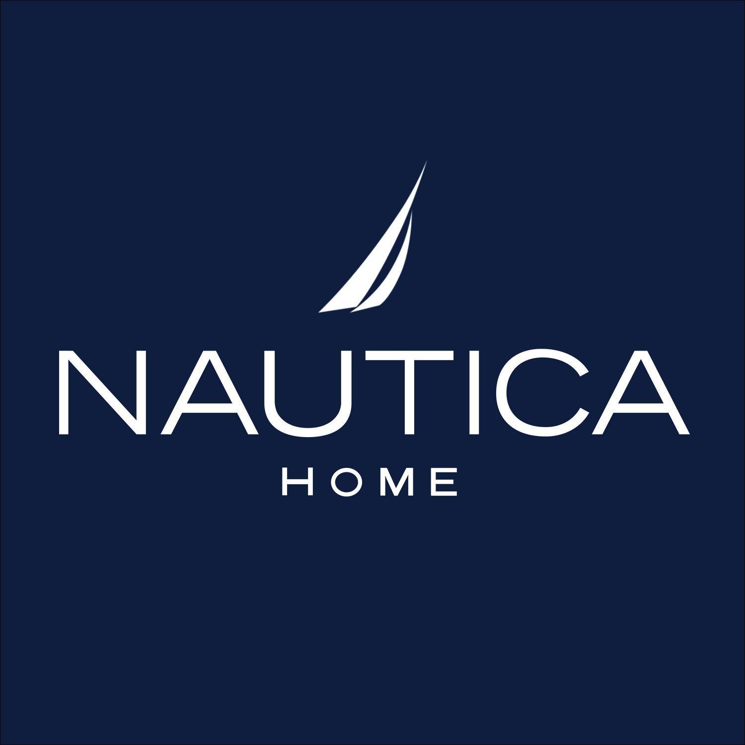 Juego de Sábanas Nautica 3piezas microfibra 1,5 Plazas lineas celeste-5