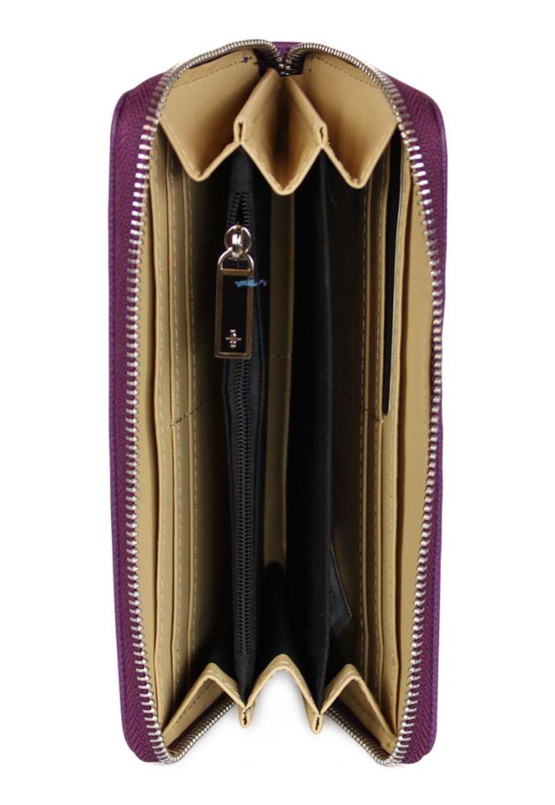 Billetera mujer Bessie morada Kenneth Cole-3