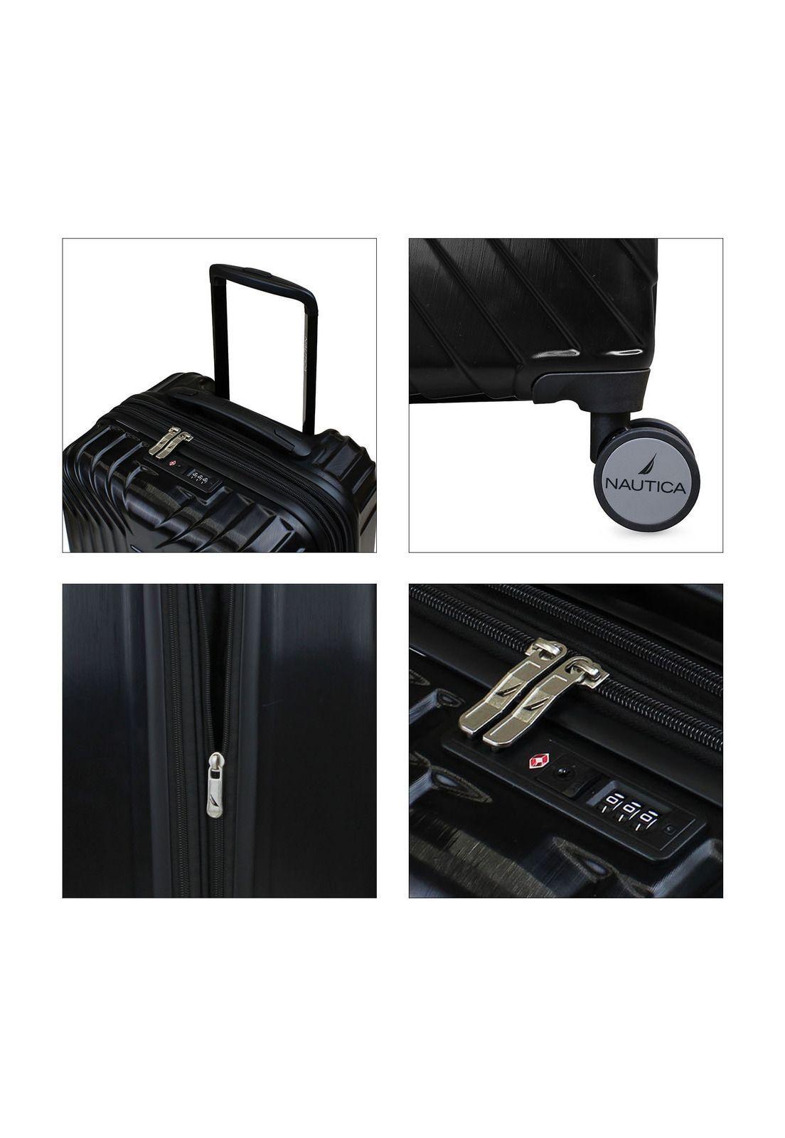 Set de 3 maletas San Blas S+M+L Nautica negro-2