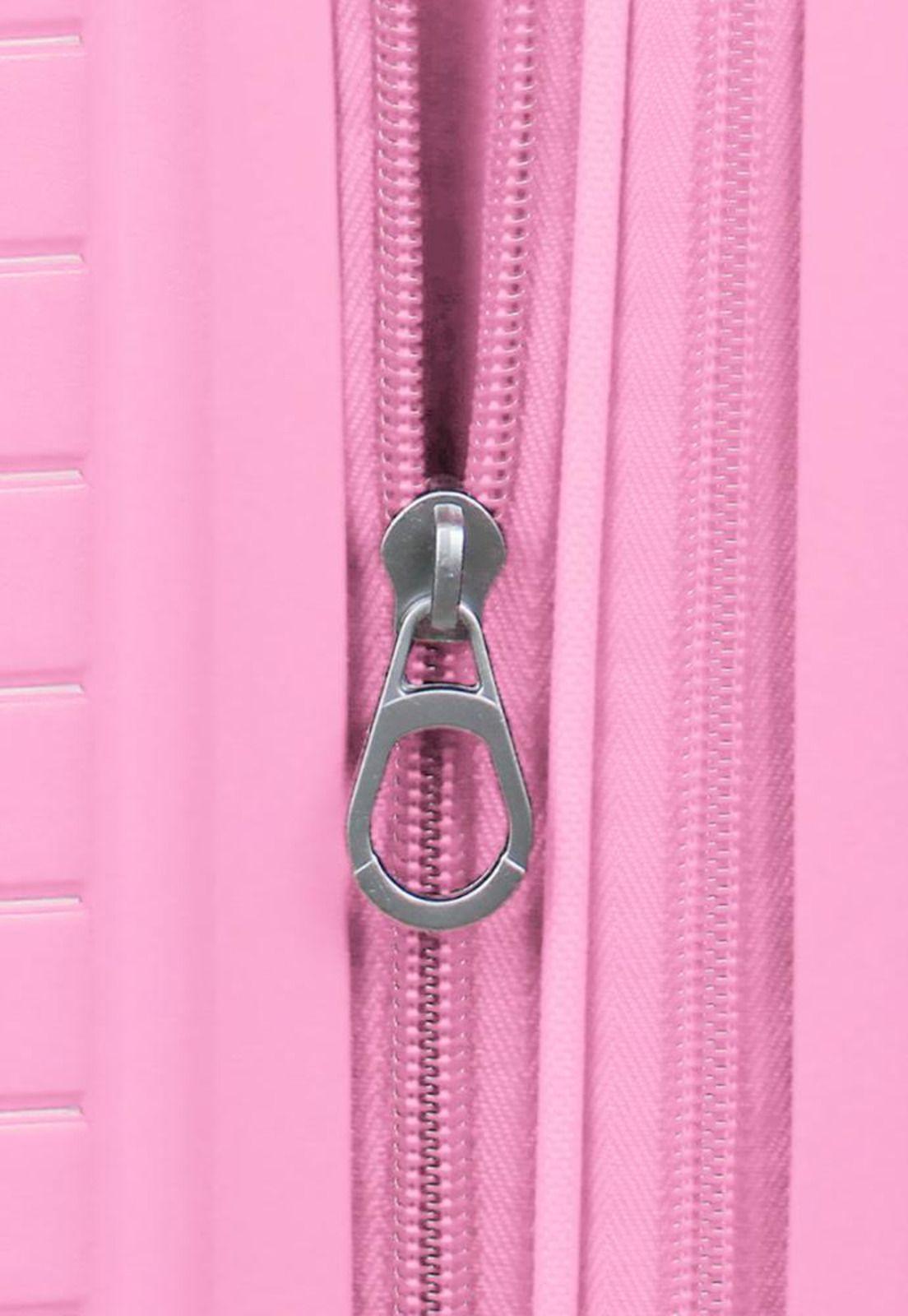 Maleta cabina con puerto USB Storm rosada Swiss bag-5