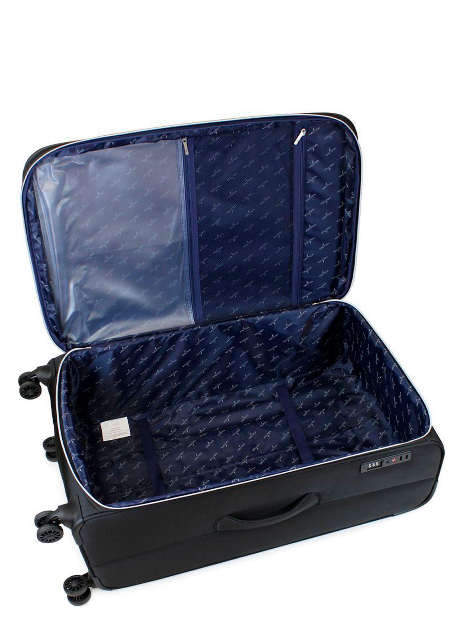 Maleta blanda de tela grande Nautica Valencia L 23kg negra-1