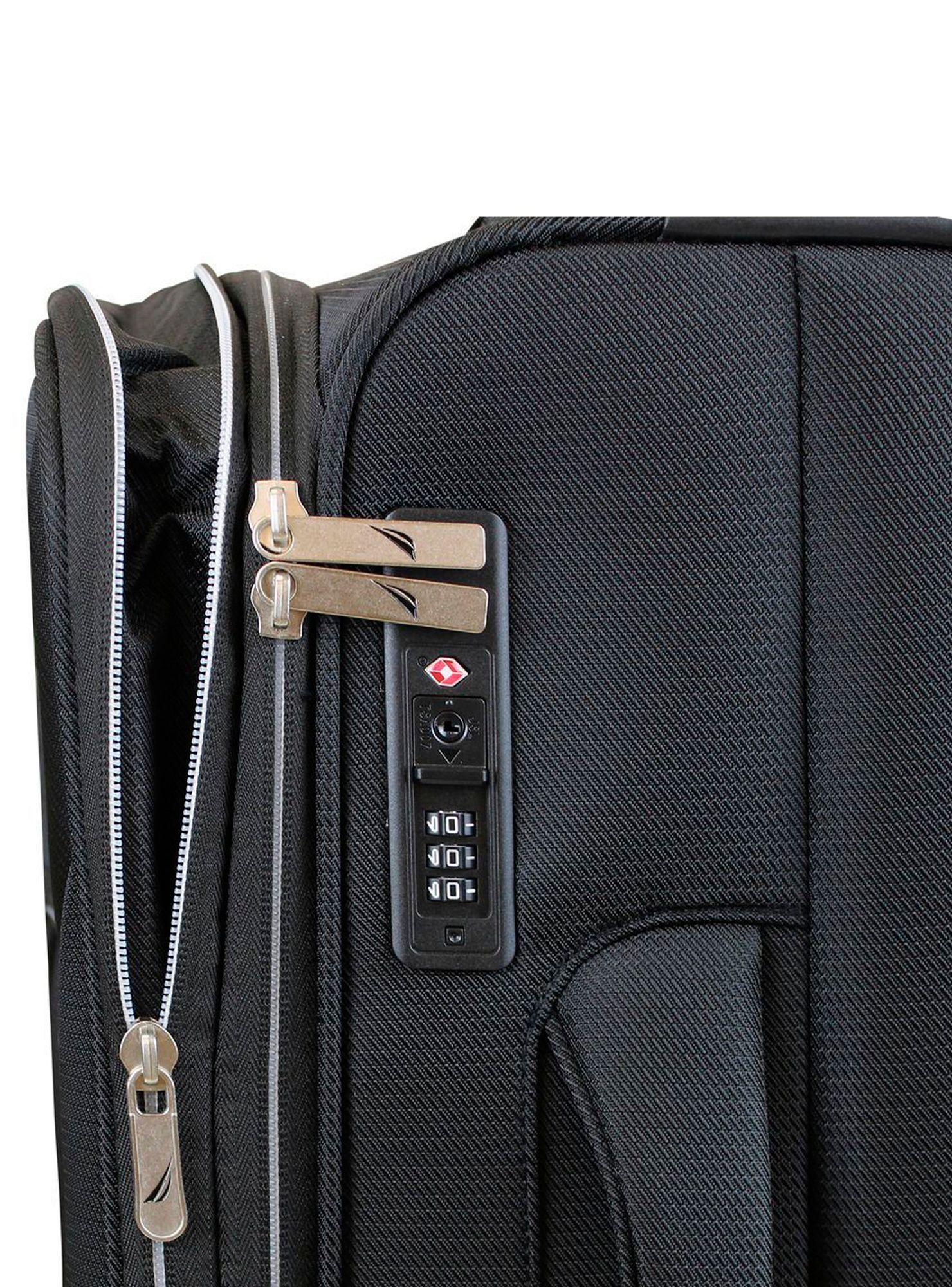 Maleta blanda de tela grande Nautica Valencia L 23kg negra-3