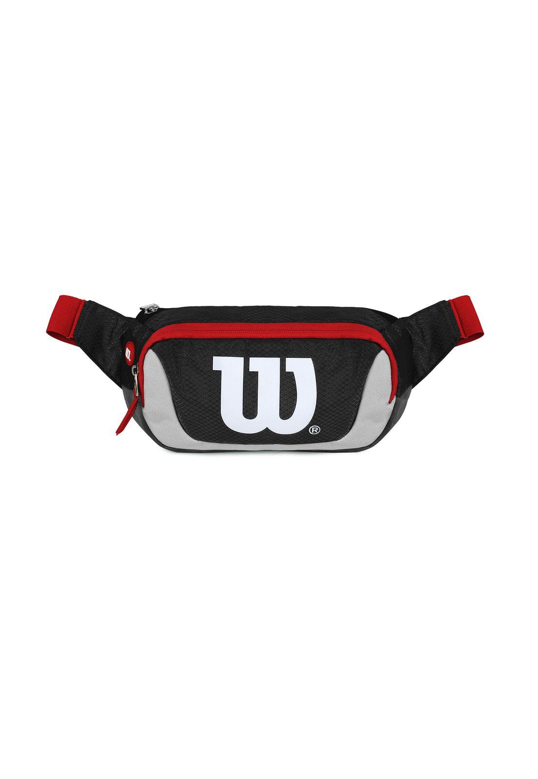 Pack Wilson Bolso Luton + Banano Delta negro-Gris-4