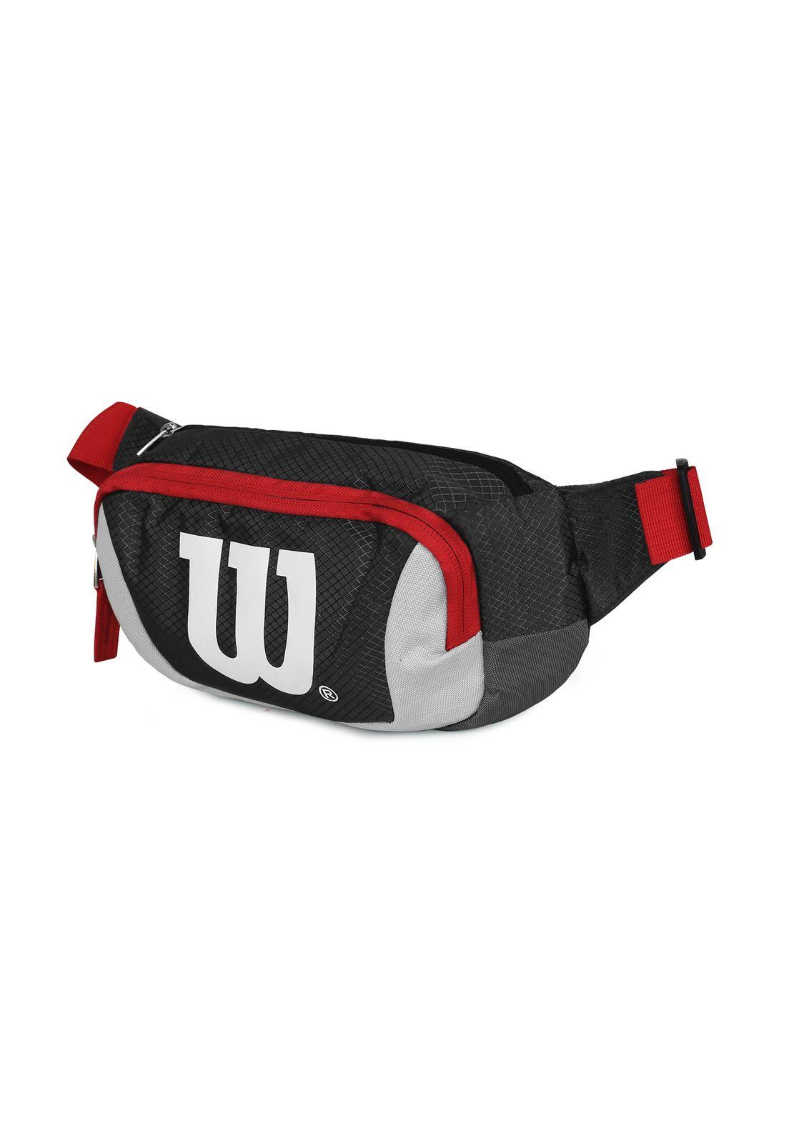 Pack Wilson Bolso Luton + Banano Delta negro-Gris-5