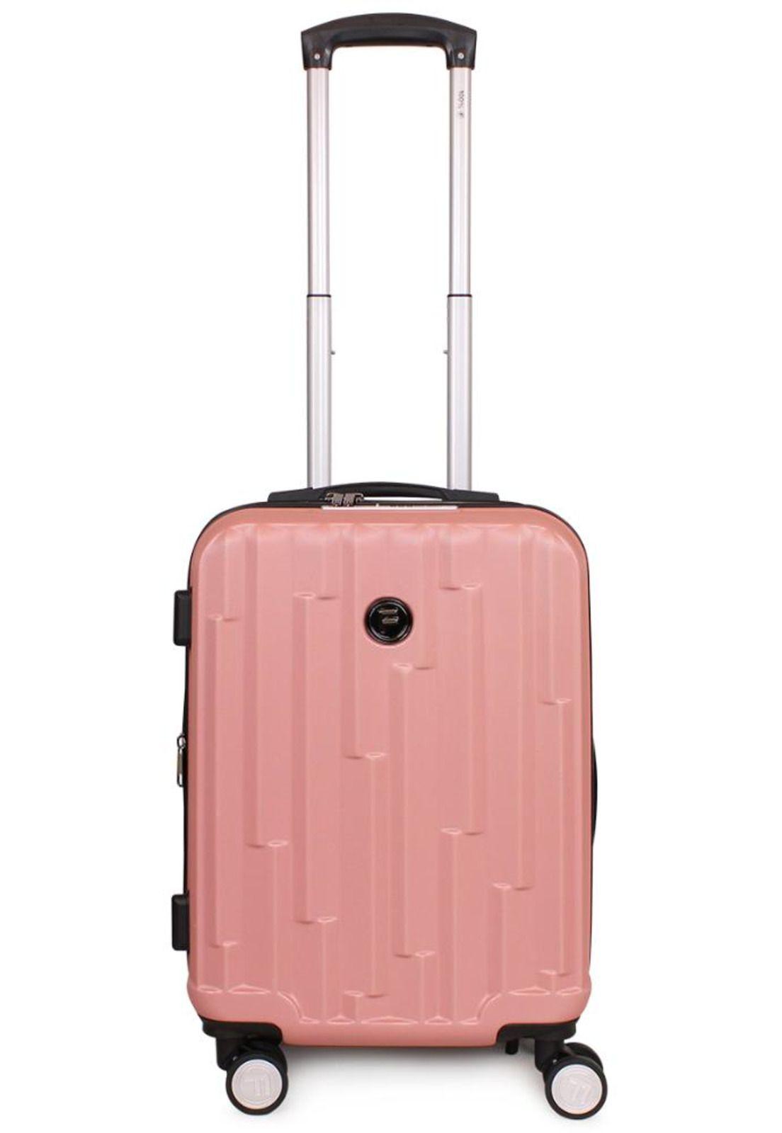 Maleta Flip de cabina con usb rosada F la Maleta de Chile-0