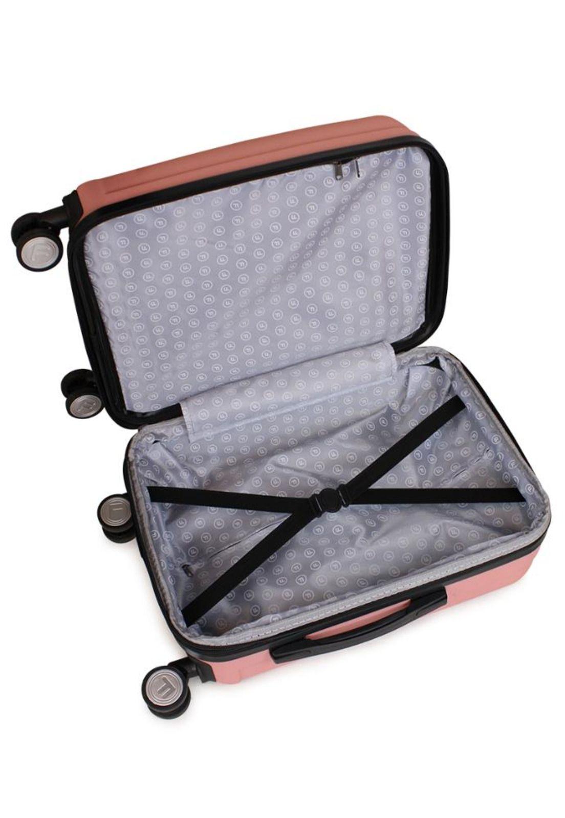 Maleta Flip de cabina con usb rosada F la Maleta de Chile-1