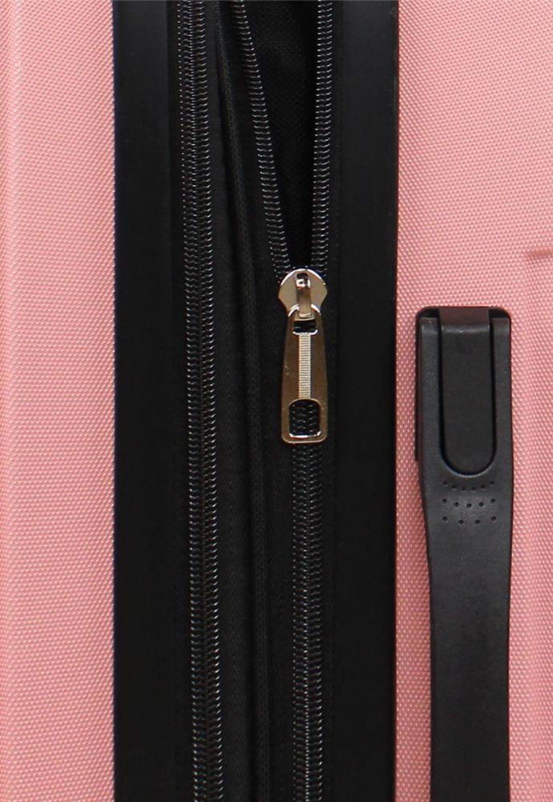 Maleta Flip de cabina con usb rosada F la Maleta de Chile-3