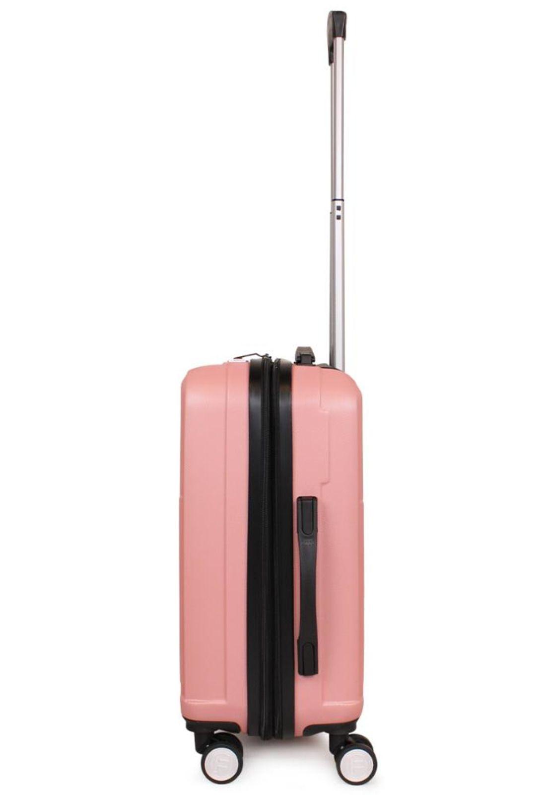 Maleta Flip de cabina con usb rosada F la Maleta de Chile-9