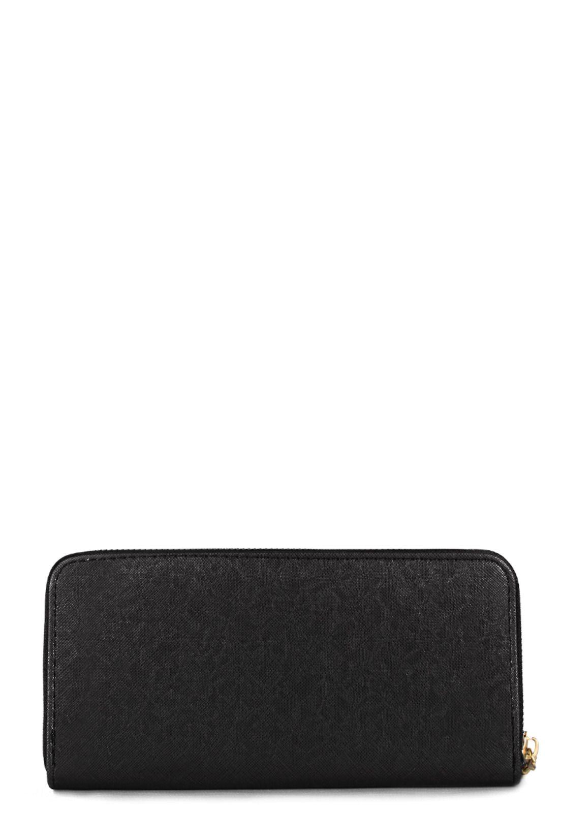 Pack Billetera Aria negra + Pañuelo Omani negro Carven-3