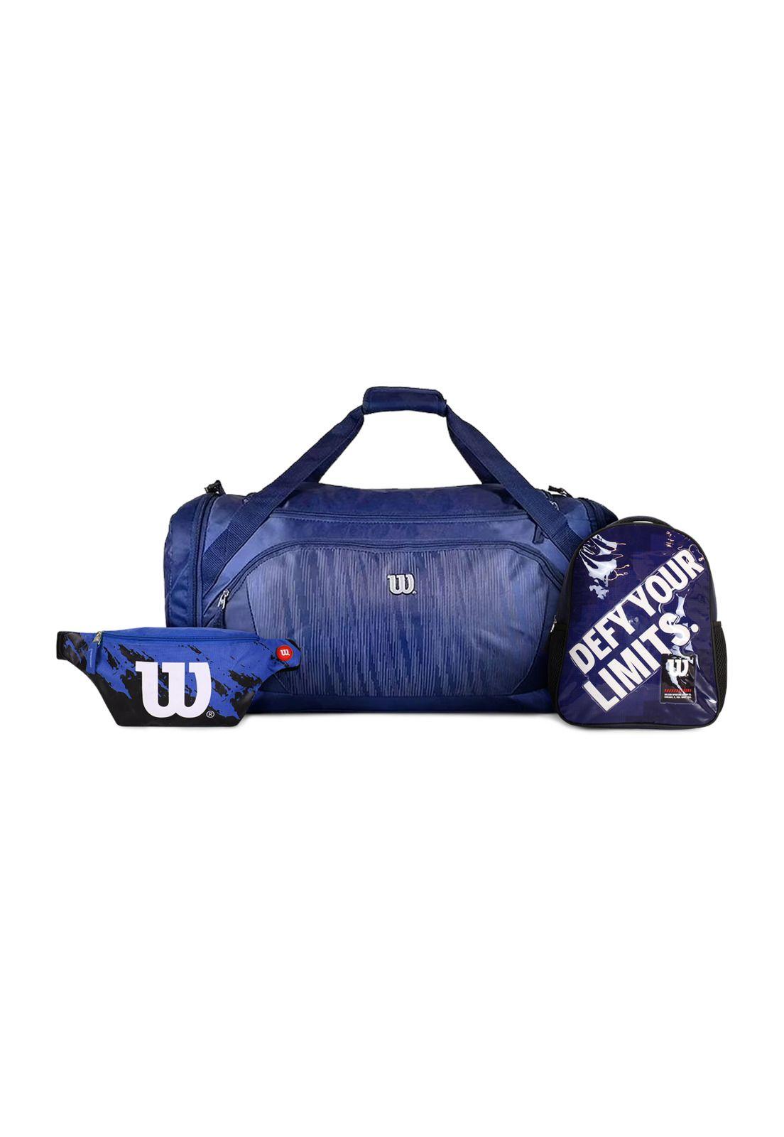 Pack Wilson bolso Bolt + Mochila Logan + Banano Apolo azul-0