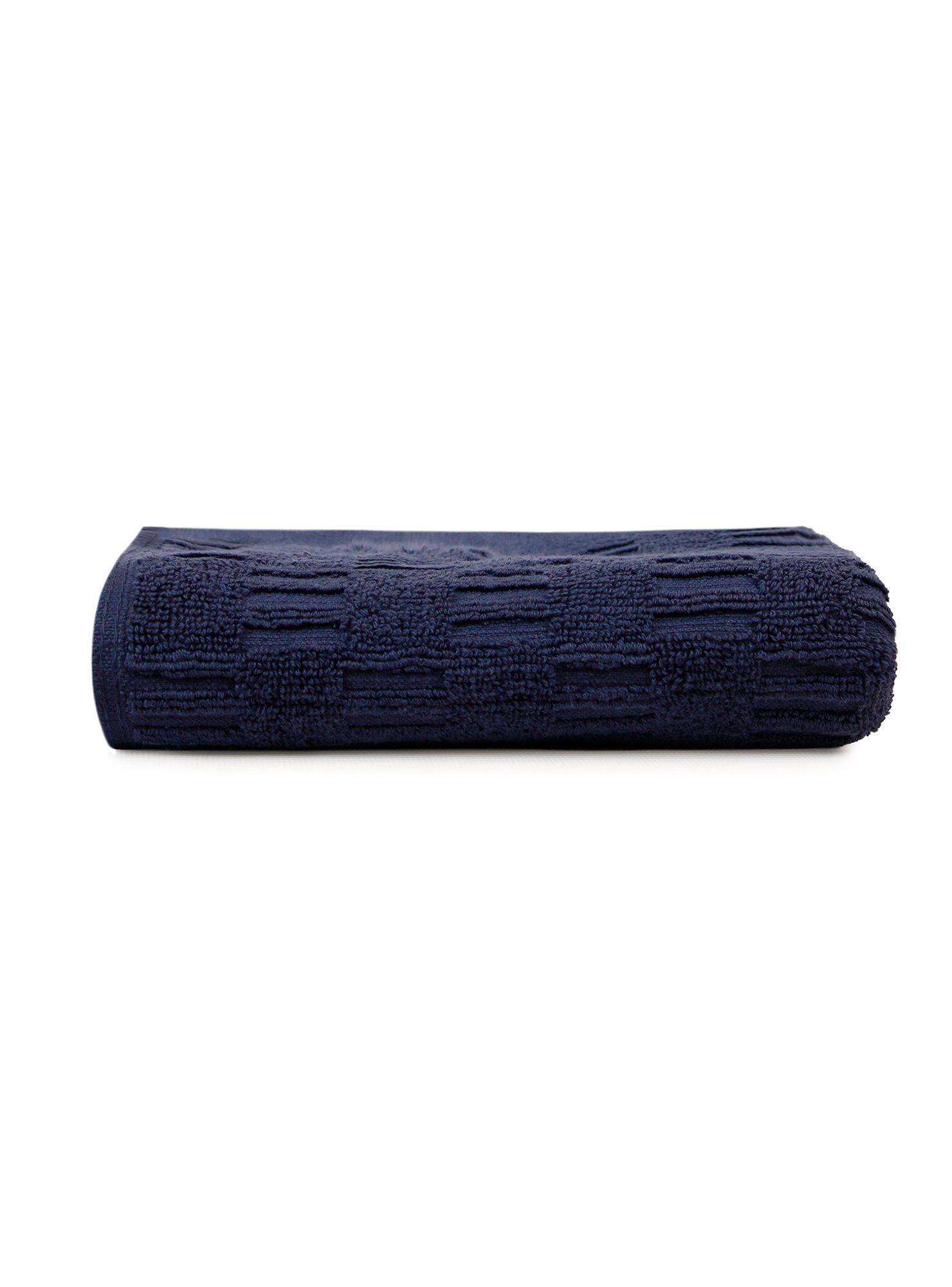 Toalla de cara SAVOY Nautica 100% algodón 30x50cm hipoalergénica azul marino-3