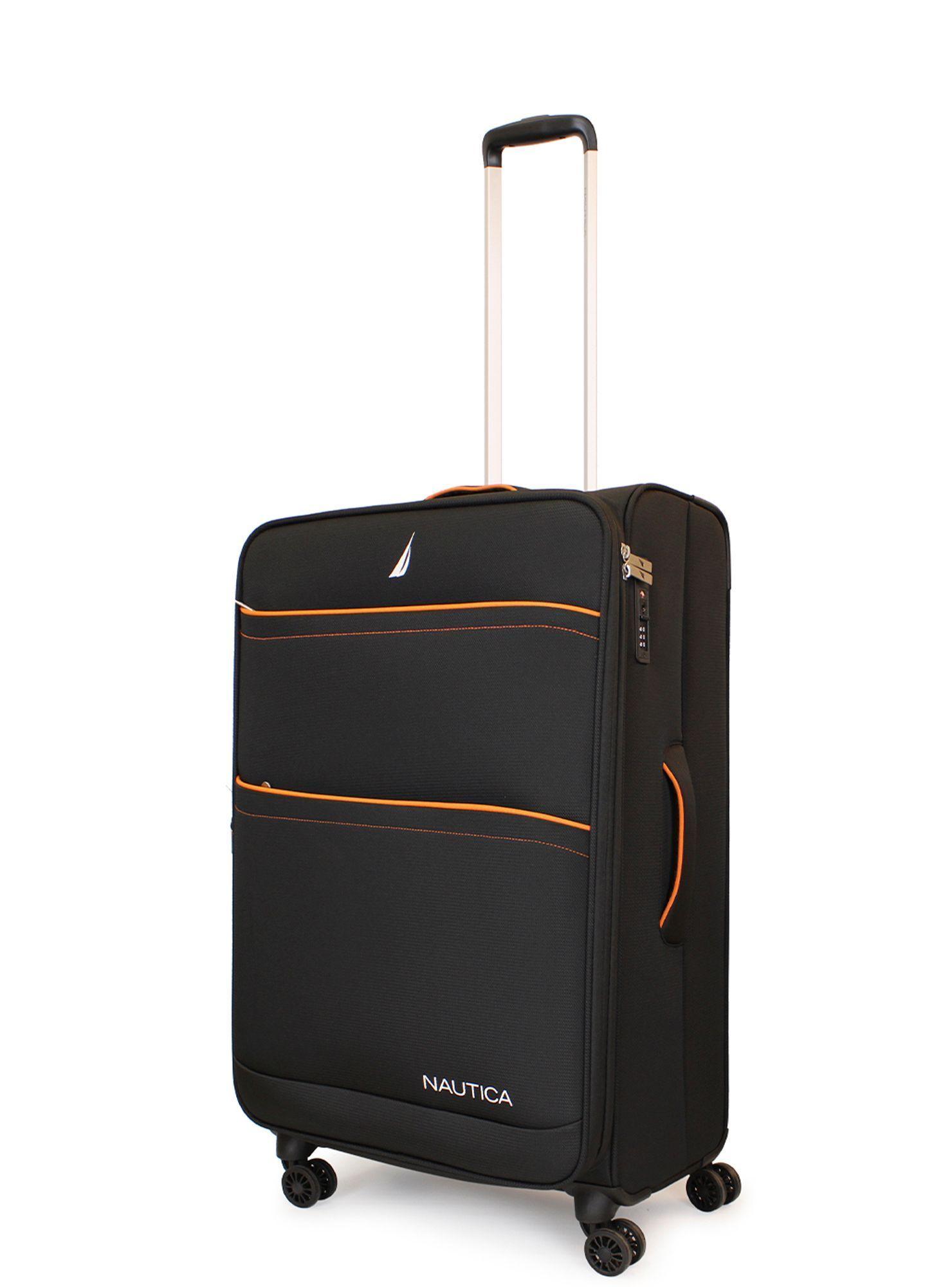 Maleta blanda de tela mediana Nautica Lisboa 20kg negra-5