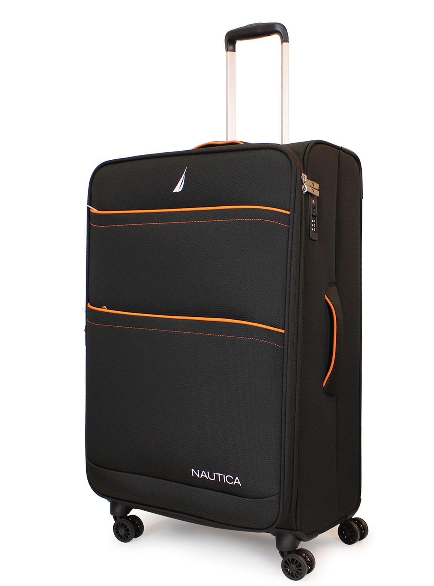 Maleta blanda de tela grande Nautica Lisboa L 23kg negra-5