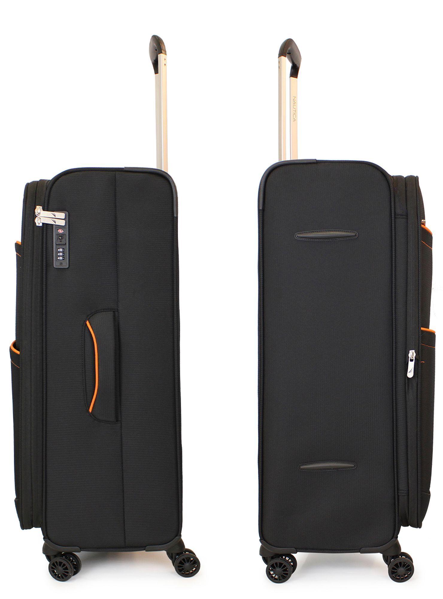 Maleta blanda de tela grande Nautica Lisboa L 23kg negra-6