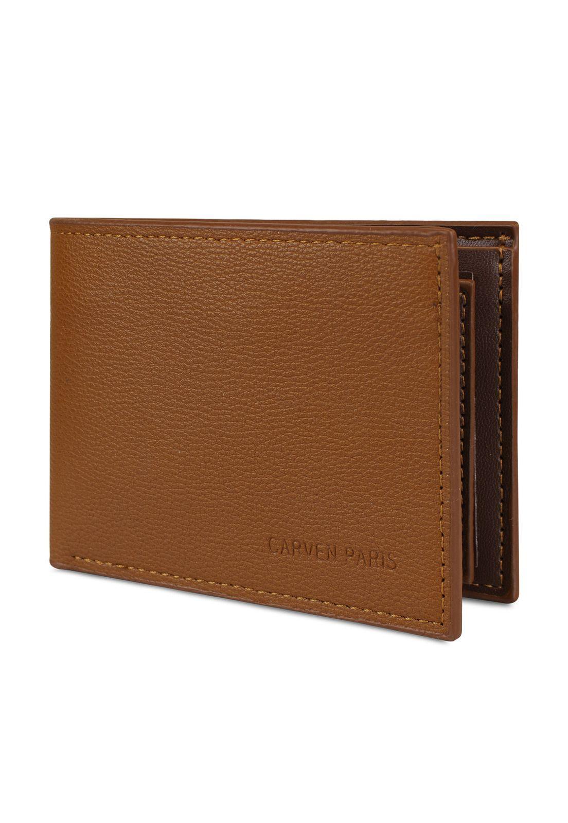 Billetera hombre Bruno café con monedero Carven Paris-3