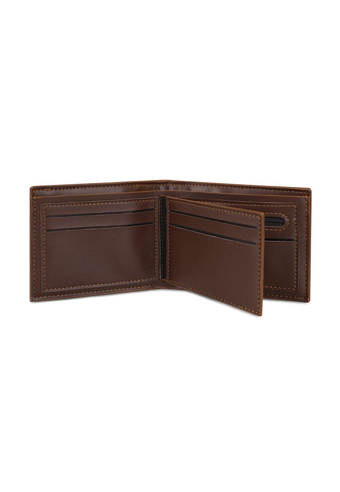Billetera hombre Bruno café con monedero Carven Paris-5