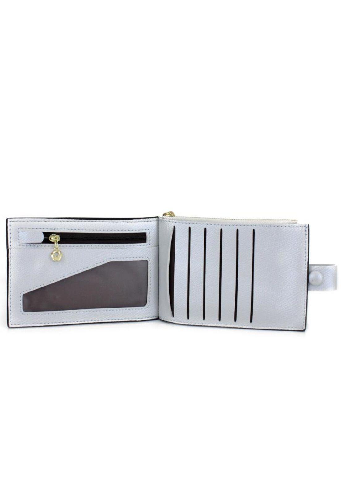 Billetera de mujer Eva silver Carven-2
