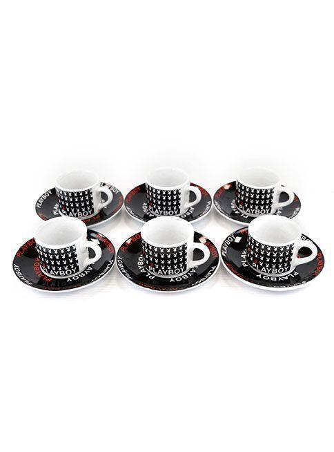 Juego de Tazas Playboy Negras 022-1