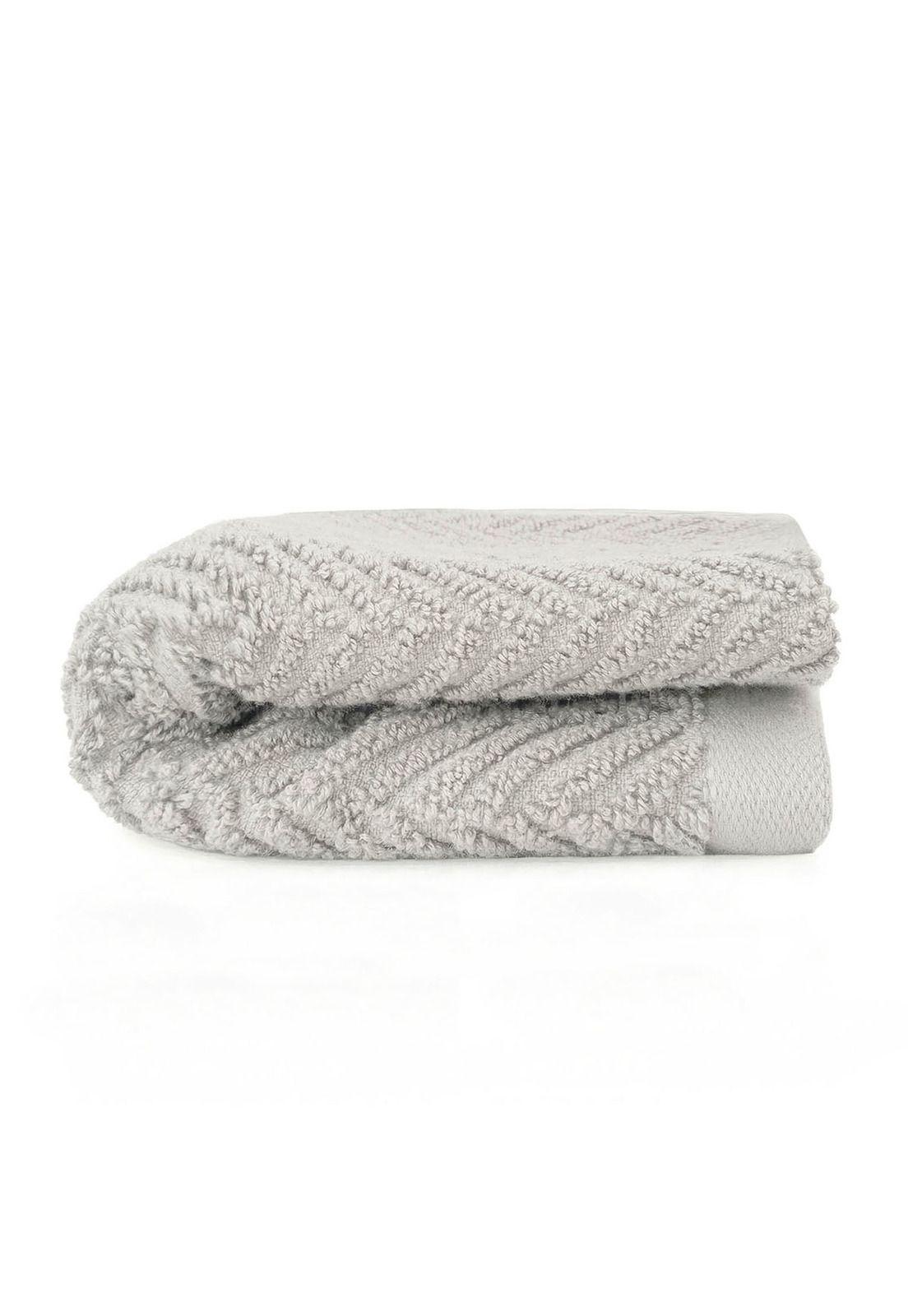 Toalla de cara VIS Nautica 100% algodón 30x50cm pieles sensibles gris-1