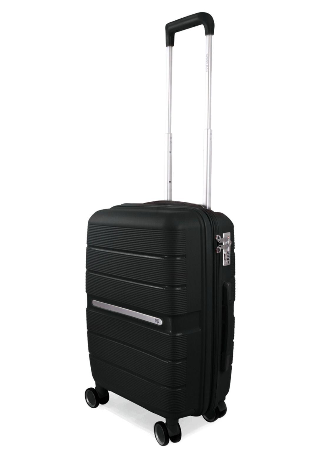 Maleta cabina Xpos negra + morral de regalo Swiss Bag-4