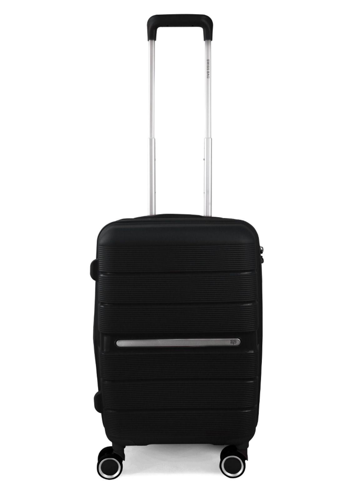Maleta cabina Xpos negra + morral de regalo Swiss Bag-5