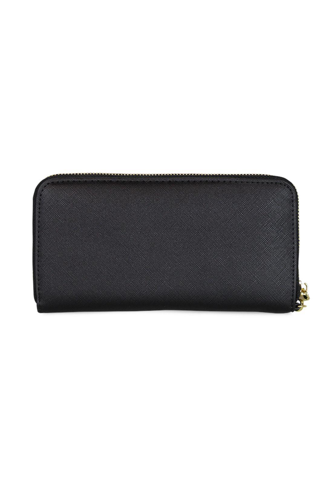 Pack Billetera Jaeda negra + Pañuelo Omani negro Kenneth Cole-4