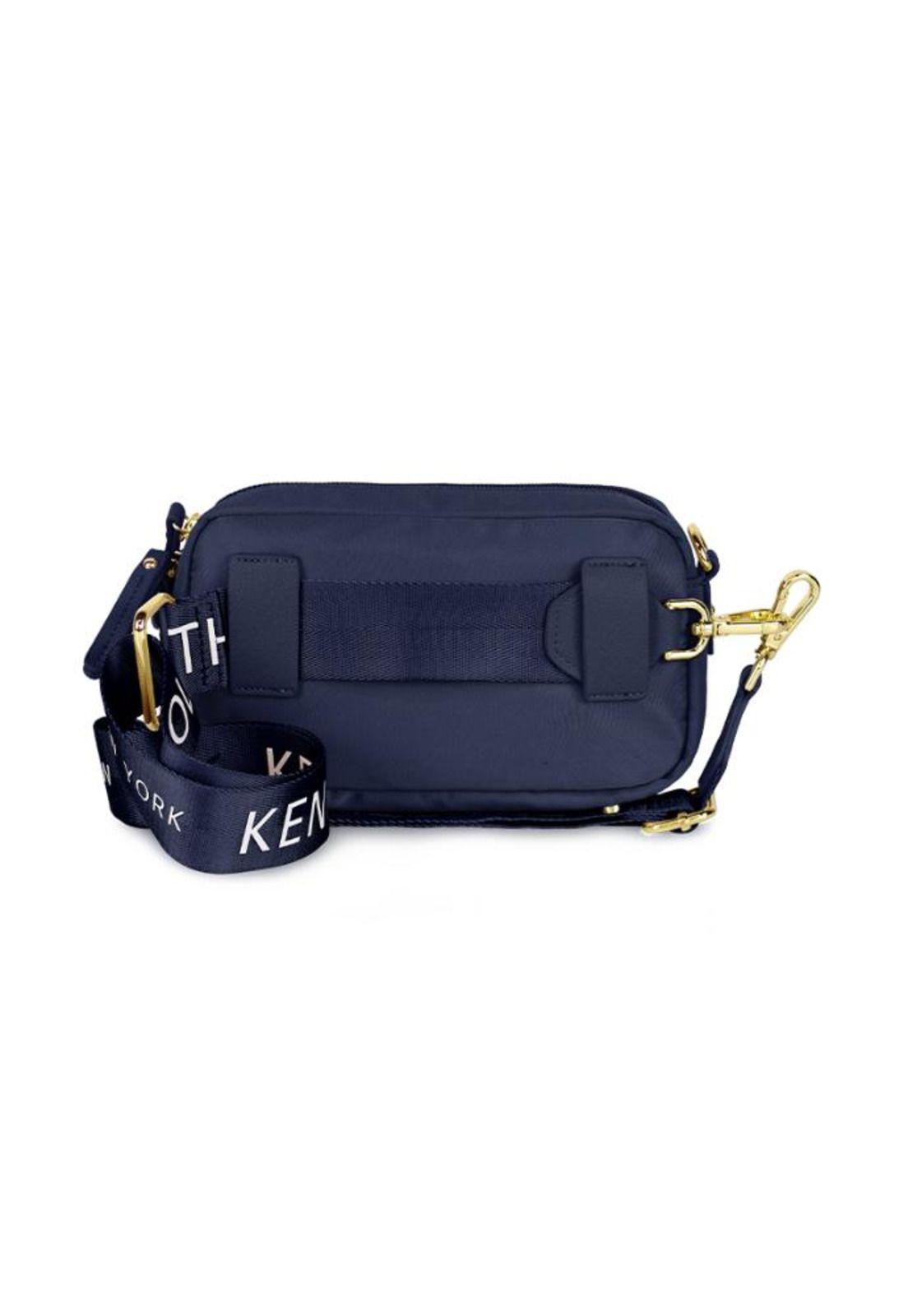 Bandolera y riñonera Promise azul Kenneth Cole-3