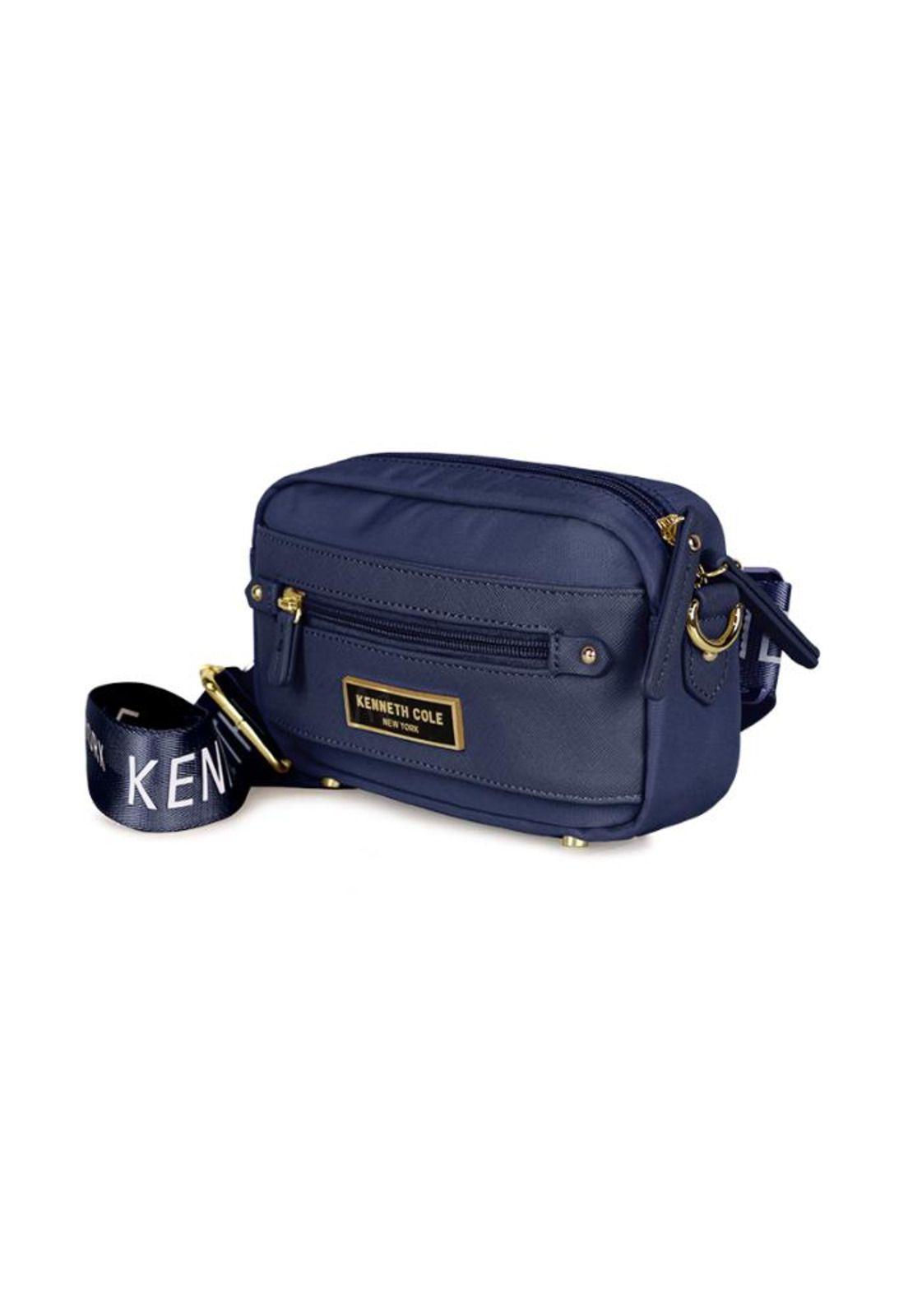 Bandolera y riñonera Promise azul Kenneth Cole-4