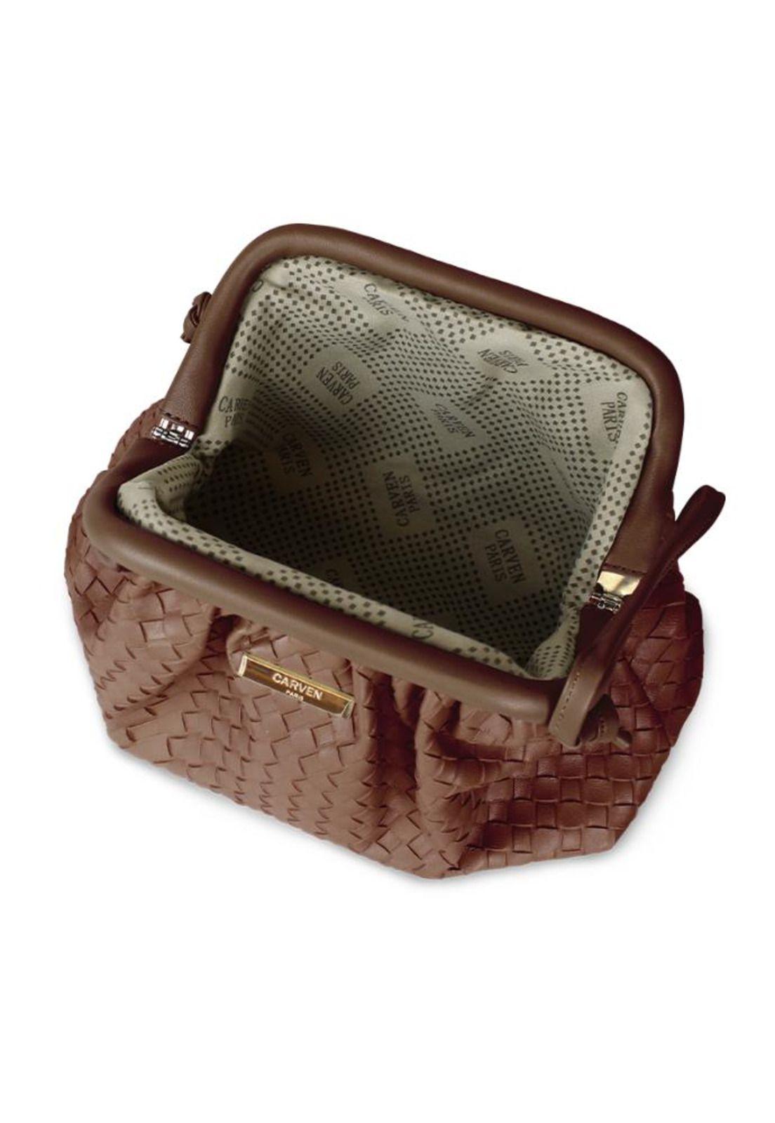 Cartera Freya mini taupe Carven-2