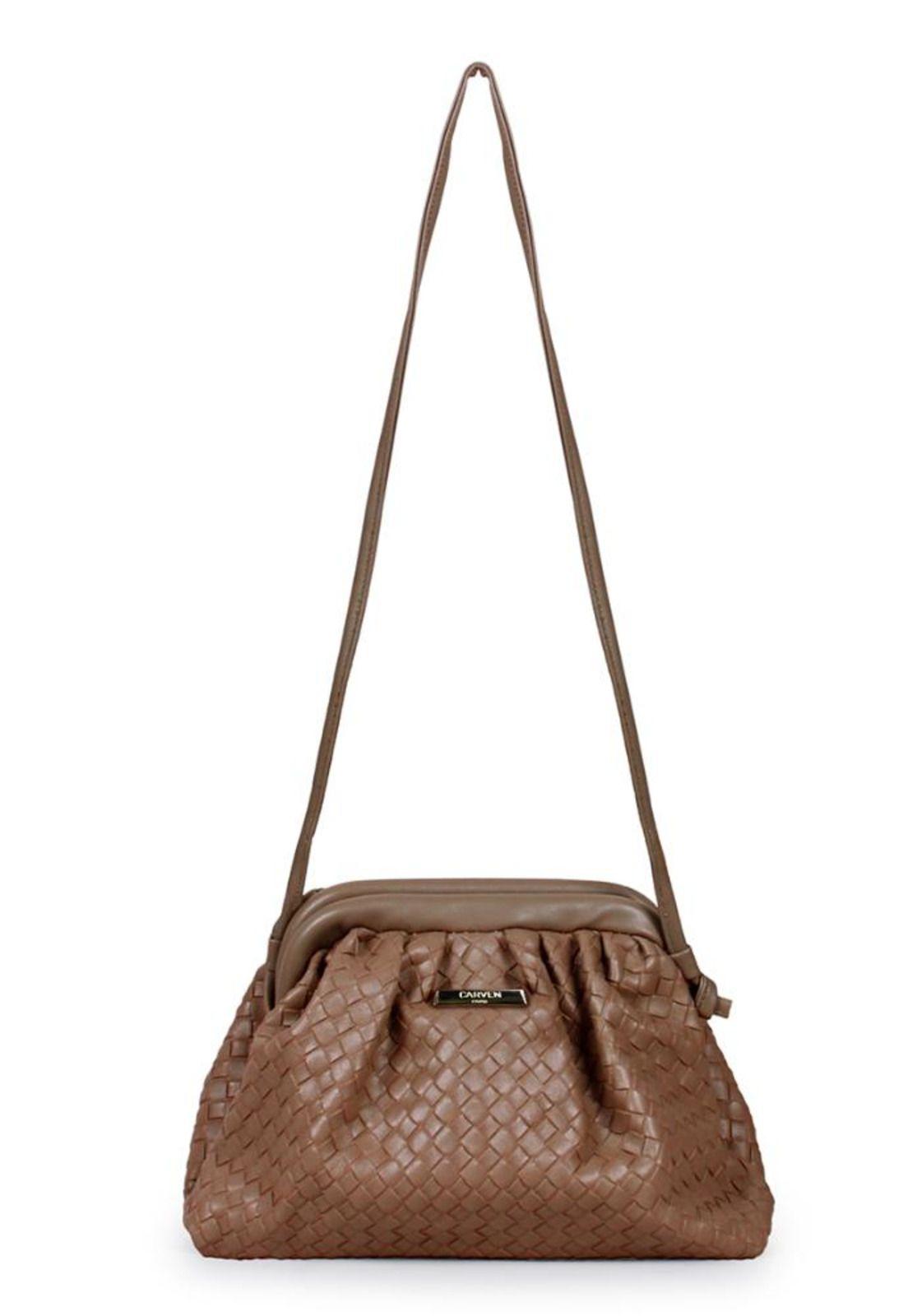 Cartera Freya mini taupe Carven-3