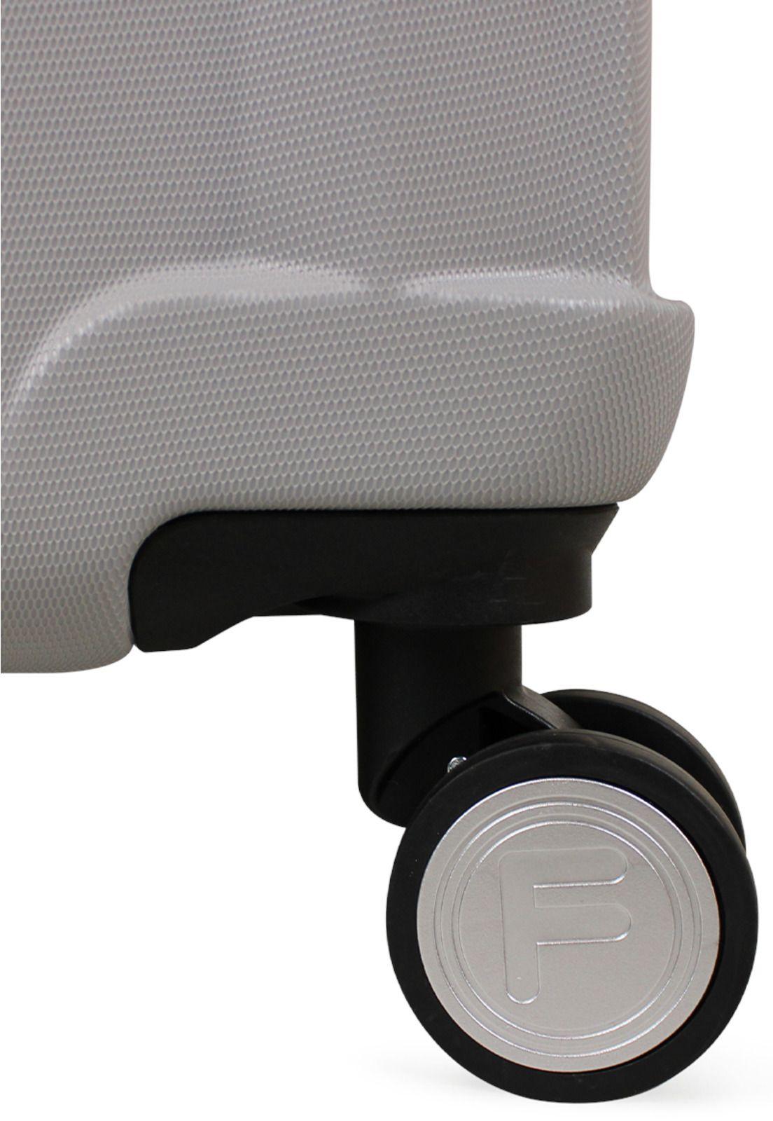 Pack Maleta cabina con usb Flip gris 10kg + Neceser Spark Fila-8