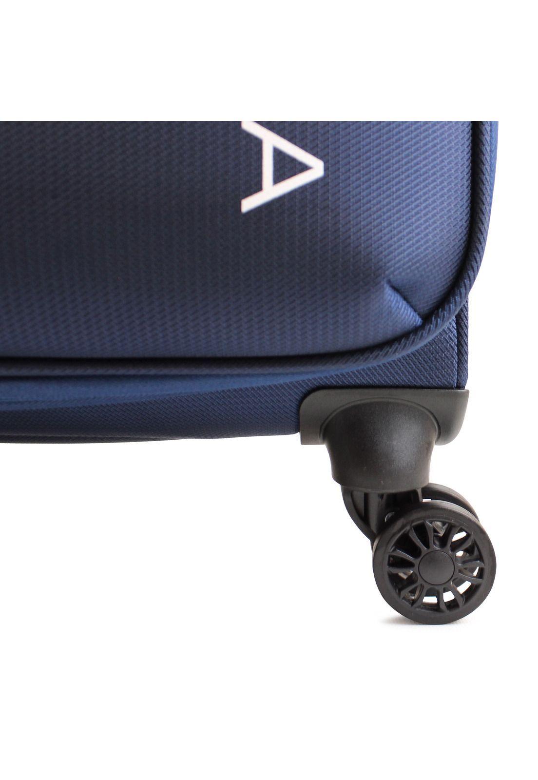 Maleta blanda de tela S de cabina Nautica Munich 10kg azul-4