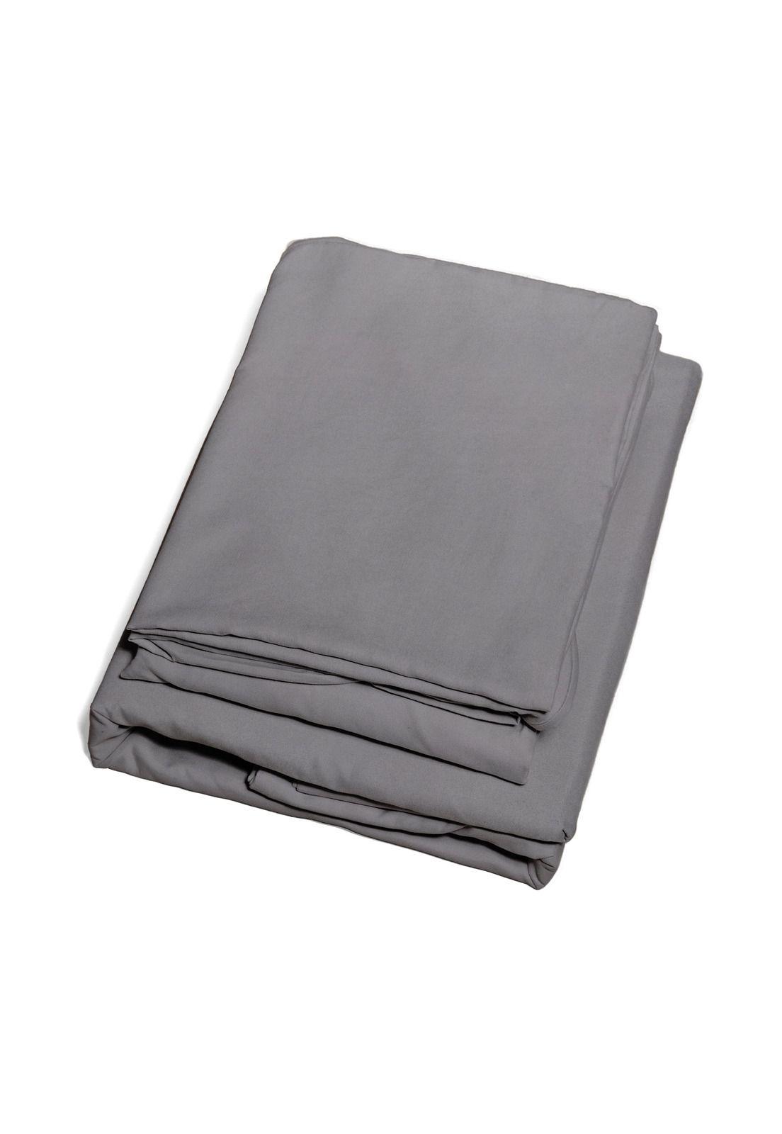 Juego de sábanas Nautica 3piezas microfibra 1,5 plazas plomo-2