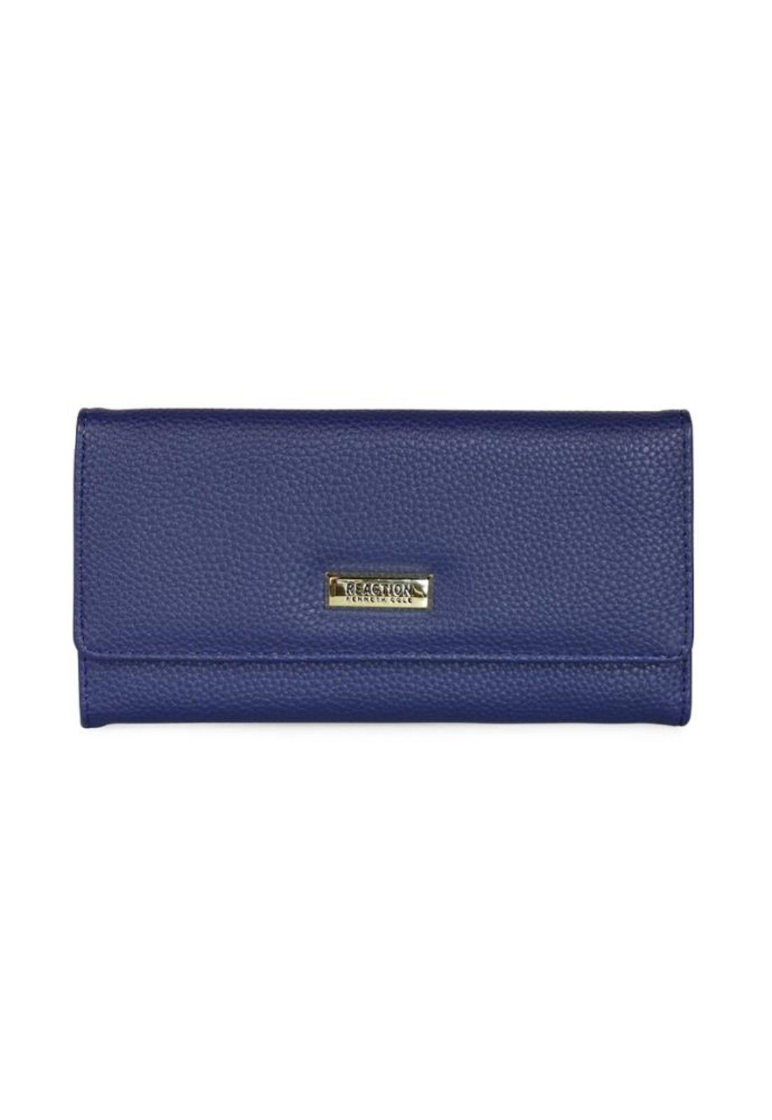 Billetera mujer Fidelia azul Kenneth Cole-0