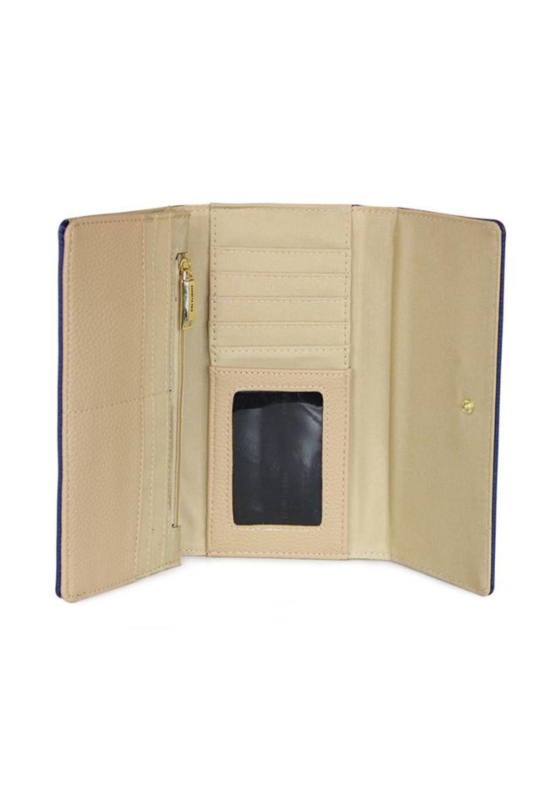 Billetera mujer Fidelia azul Kenneth Cole-3