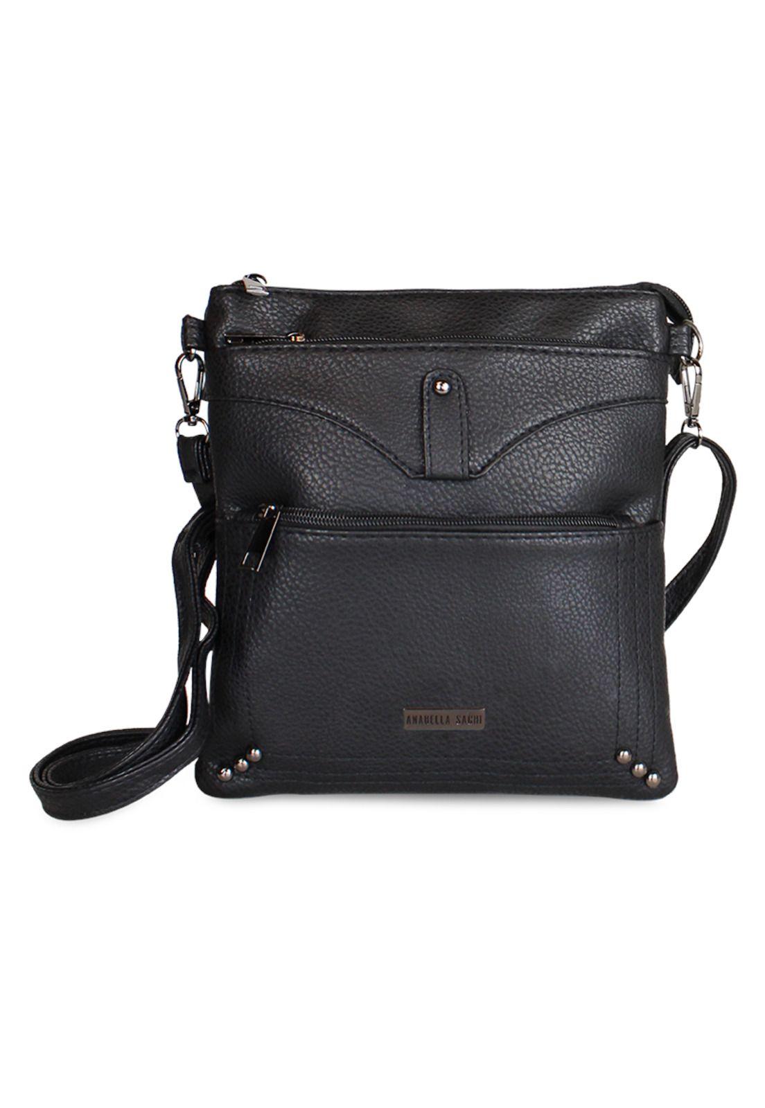 Cartera bandolera Felicia negra Anabella Sachi-3