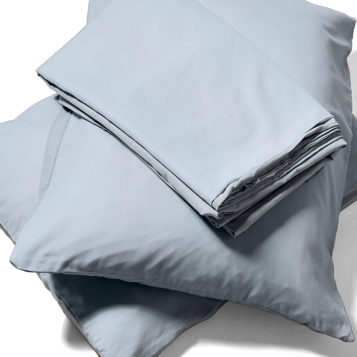 Juego de sábanas Nautica 4 piezas microfibra king celeste-3