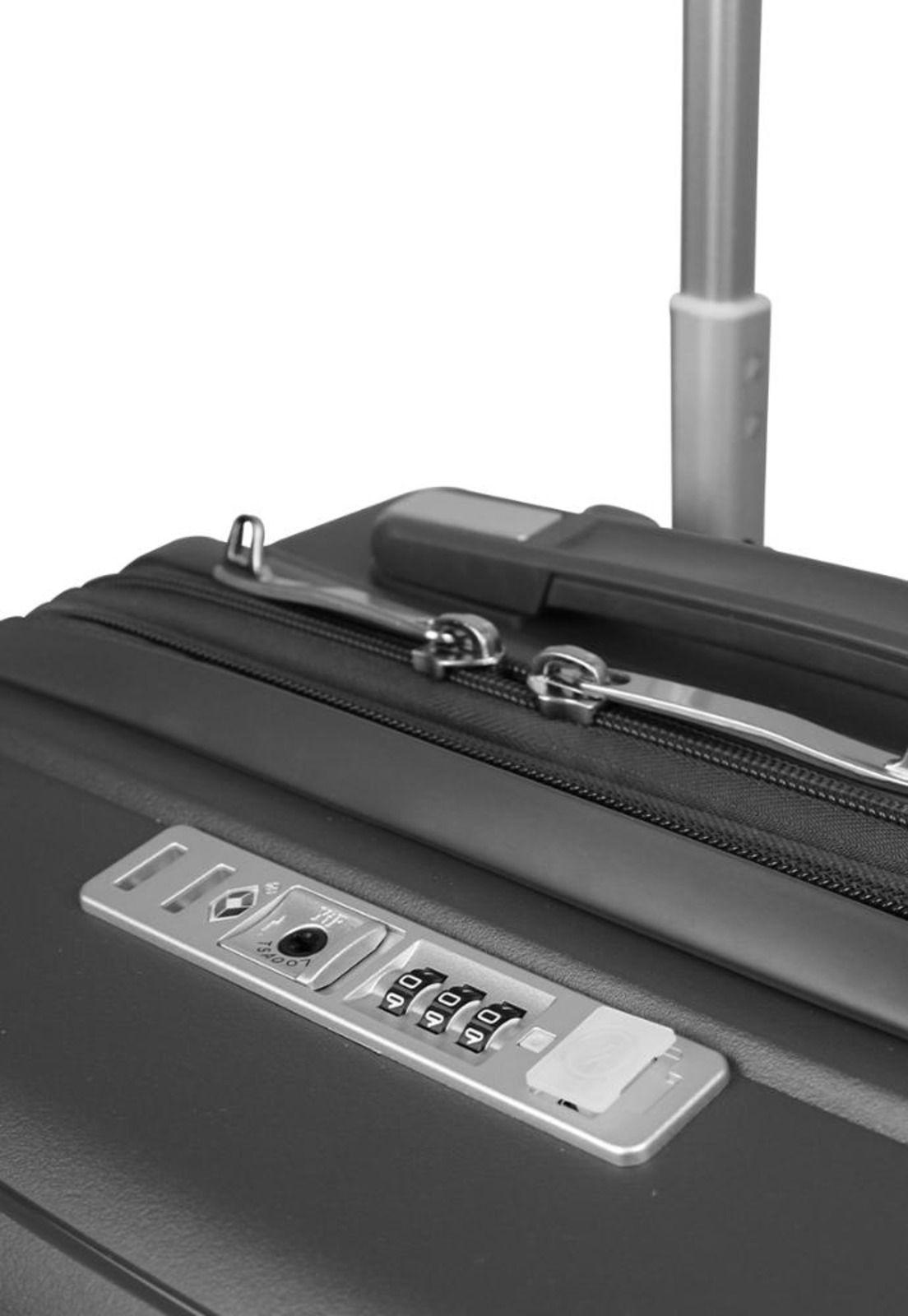 Maleta cabina con puerto USB Storm gris Swiss bag-5